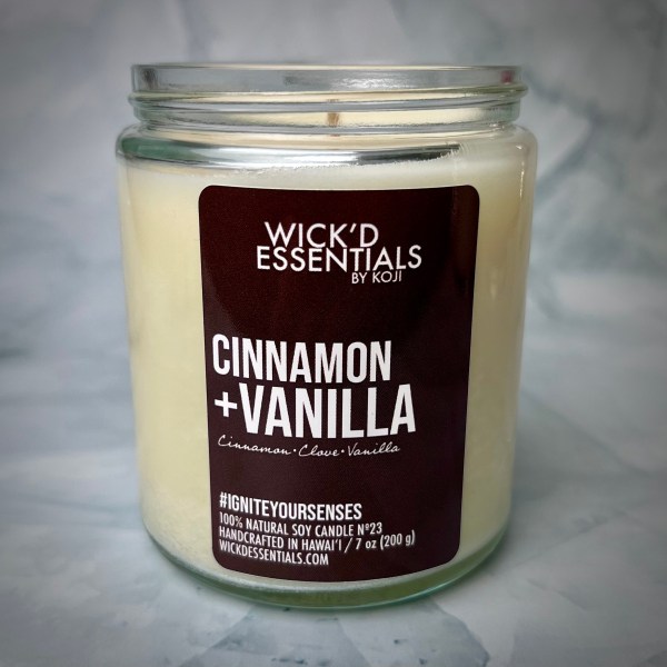 Cinnamon + Vanilla -- 7.0 oz Candle
