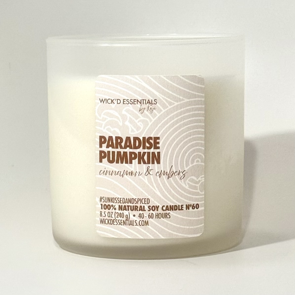 Paradise Pumpkin -- 8.5 oz Candle